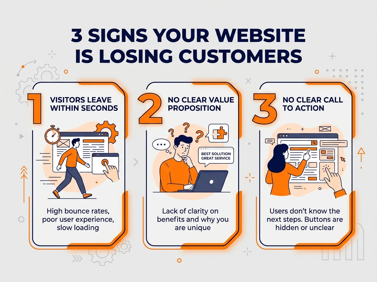 3 Signs Your Website Is Losing Customers